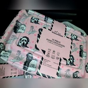 Scream Ghostface Pink Meal Prep Storage Containers 20pk by CWC